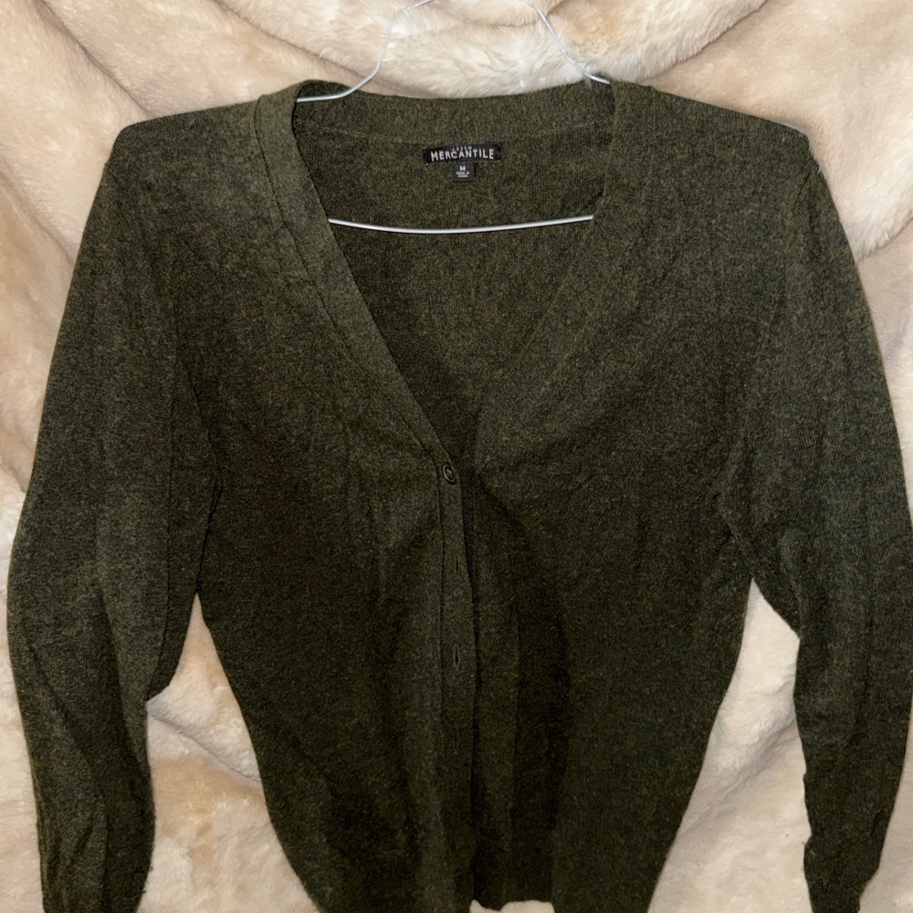 J. Crew Dark Green Women's Cardigan